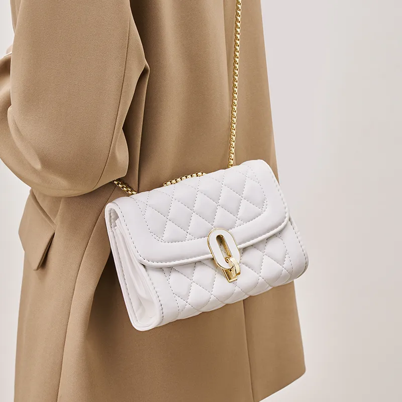 Chearly Kitity Synthetic Leather Shoulder Bag Crossbody Bag Regular Women's Black/White-7