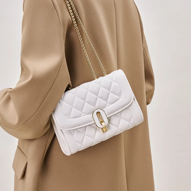 Chearly Kitity Synthetic Leather Shoulder Bag Crossbody Bag Regular Women's Black/White-8