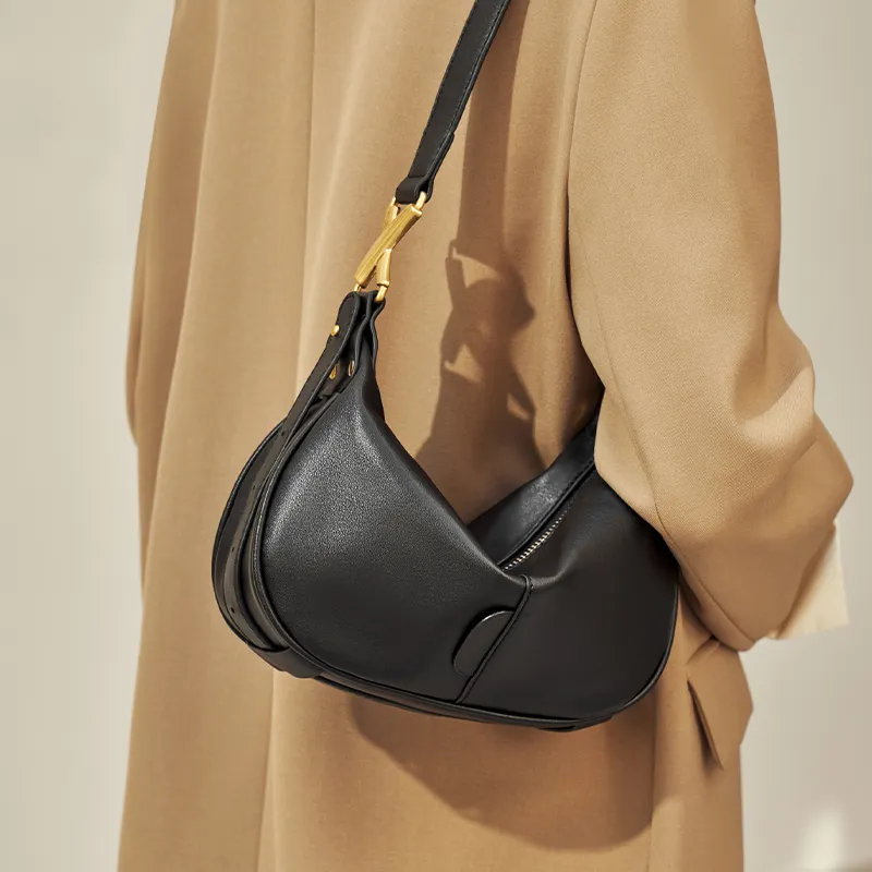 Chearly Kitity Synthetic Leather Crossbody Bags Shoulder Bags Small Size Women's Black/White-3