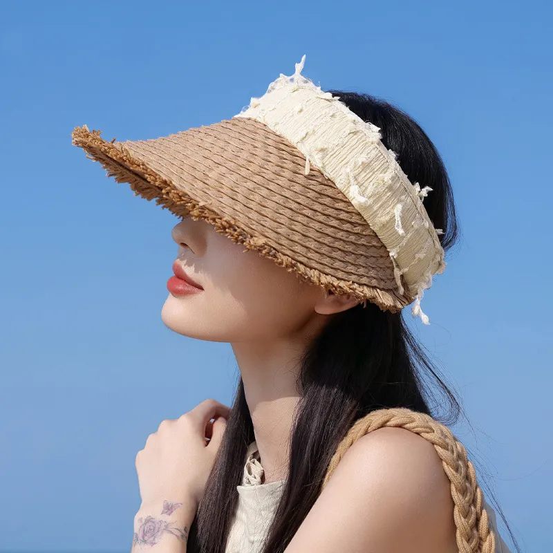 Cgediao Straw Woven Sun Protection Hats Women's-7