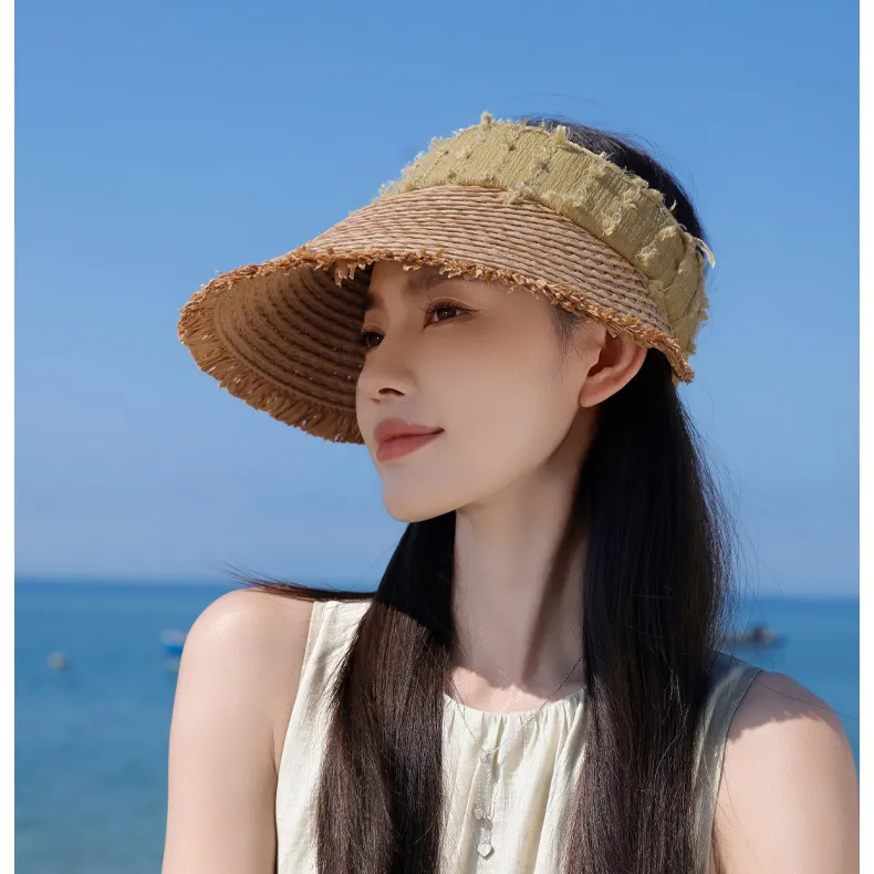 Cgediao Straw Woven Sun Protection Hats Women's-14