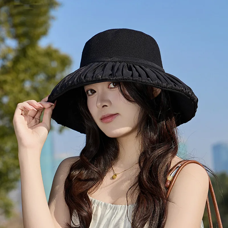 Cgediao Cotton Linen Blend Bucket Hats Women's-14
