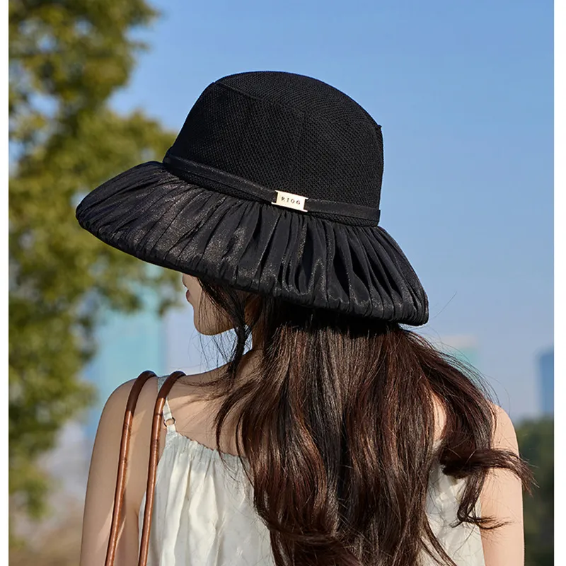 Cgediao Cotton Linen Blend Bucket Hats Women's-13