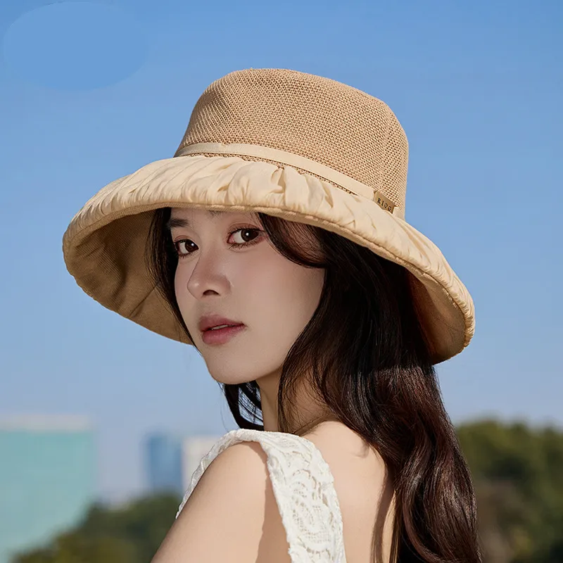 Cgediao Cotton Linen Blend Bucket Hats Women's-3