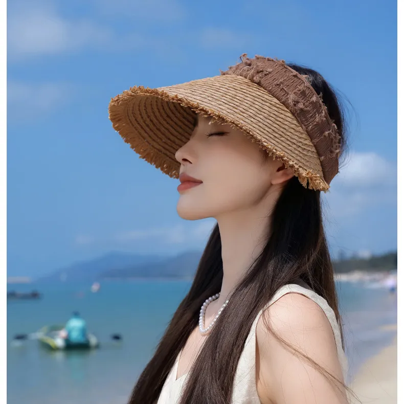 Cgediao Straw Woven Sun Protection Hats Women's-11