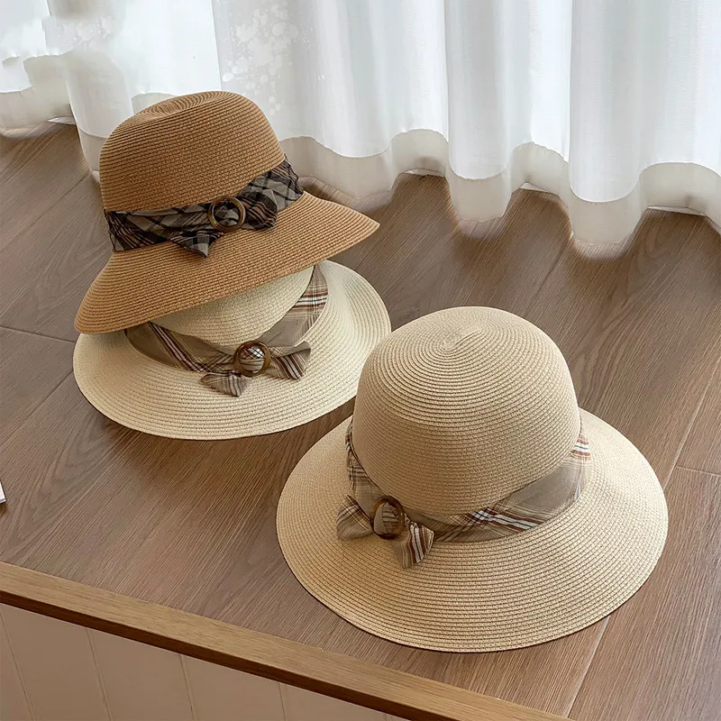 Cgediao Paper Reed Bucket Hats Women's-4