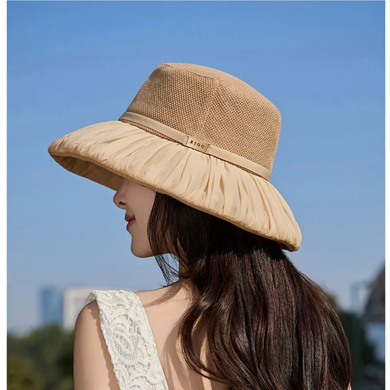 Cgediao Cotton Linen Blend Bucket Hats Women's-1