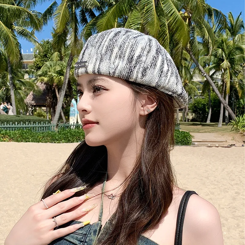 Cgediao Polyester Berets Women's-8