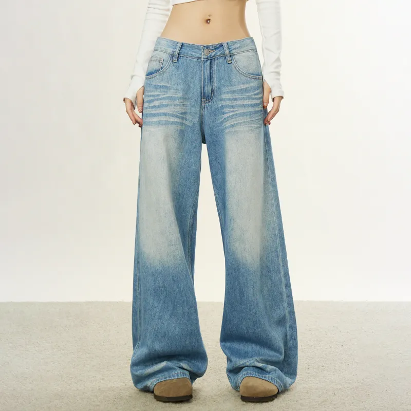 Aaisup Jeans Women's Light Blue-4