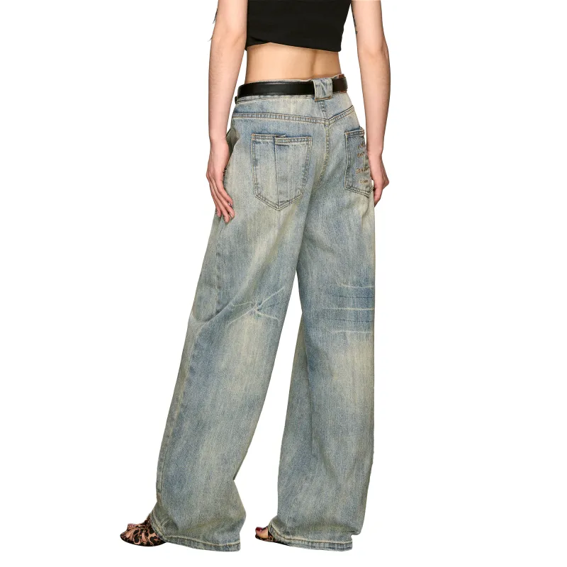 Aaisup Jeans Women's Washed Blue-8