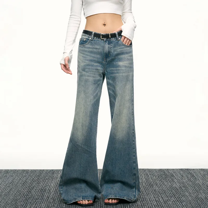 Aaisup Denim Pants Women's Blue-3