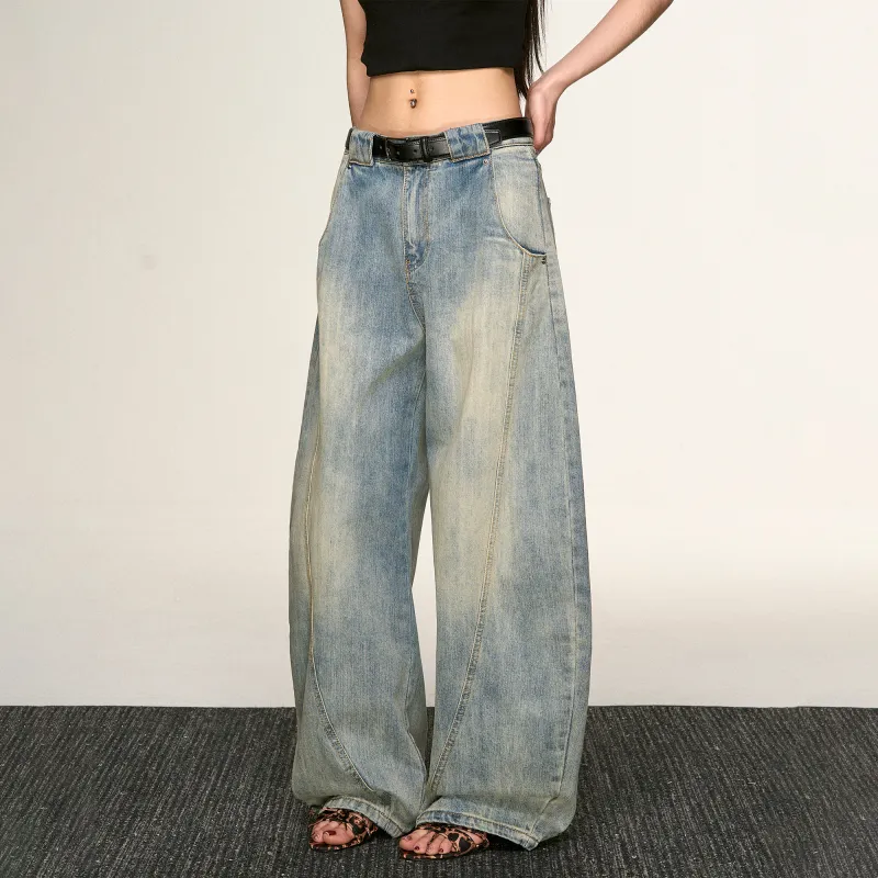 Aaisup Jeans Women's Washed Blue-9