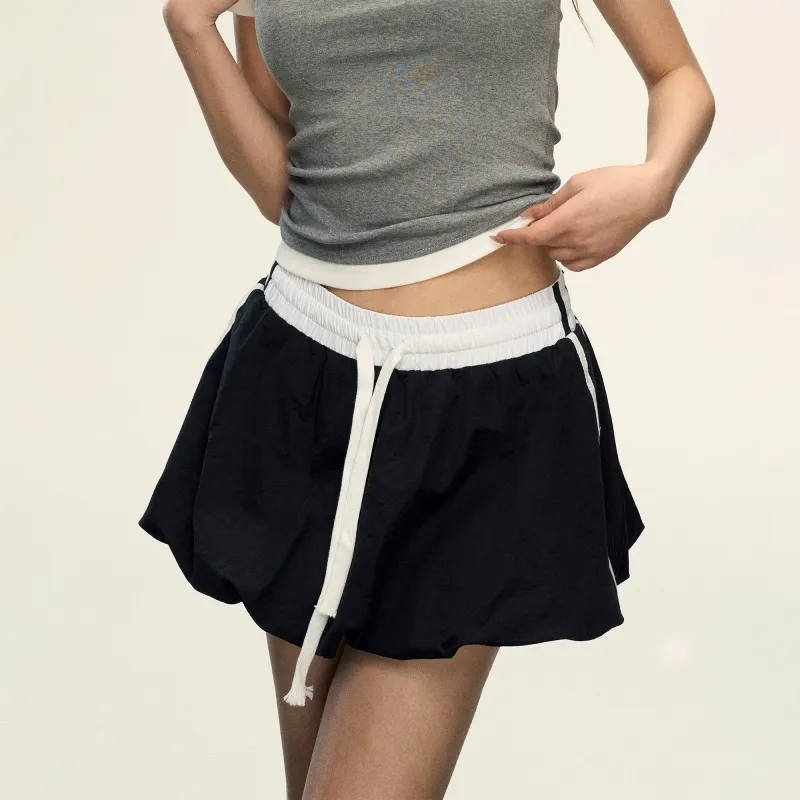 Aaisup Casual Short Skirts Women's Black-2