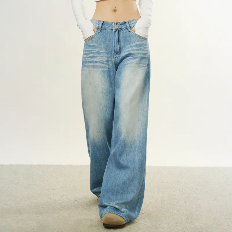 Aaisup Jeans Women's Light Blue-3