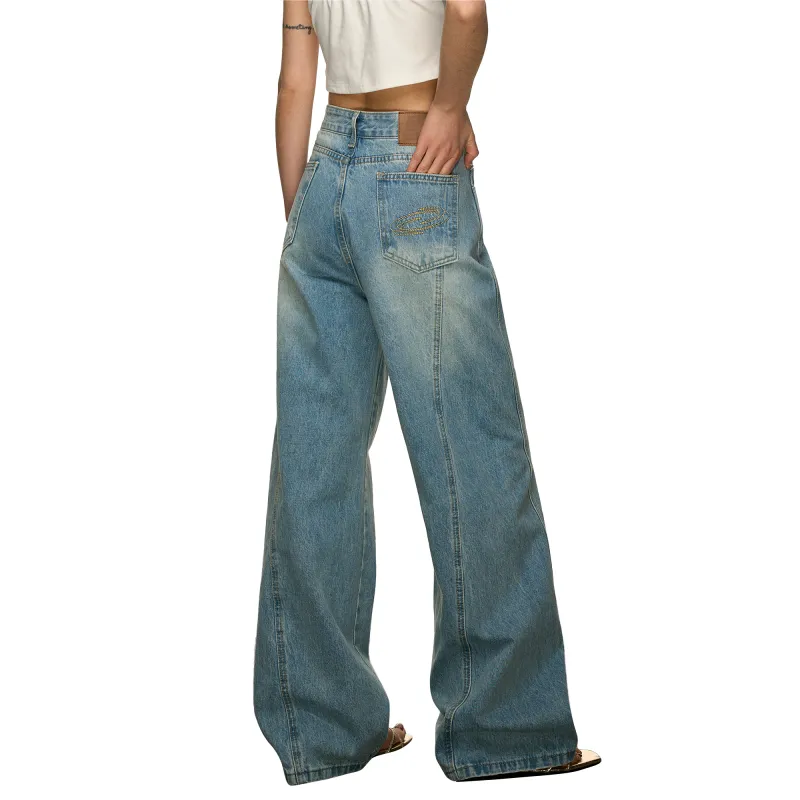 Aaisup Jeans Women's Washed Blue-2
