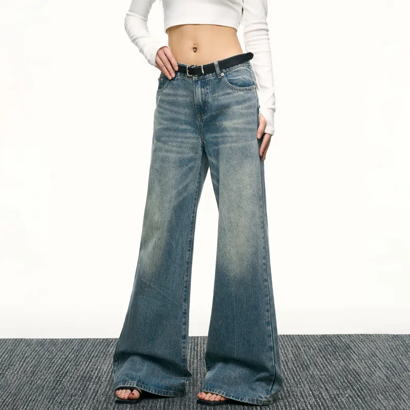 Aaisup Denim Pants Women's Blue-5