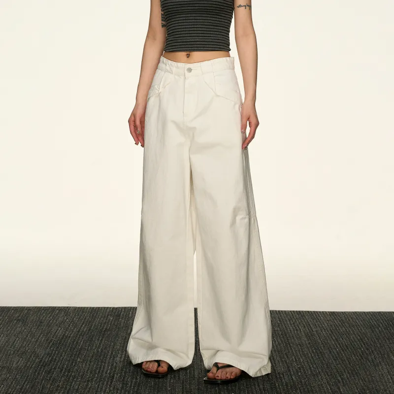 Aaisup Jeans Women's White-6