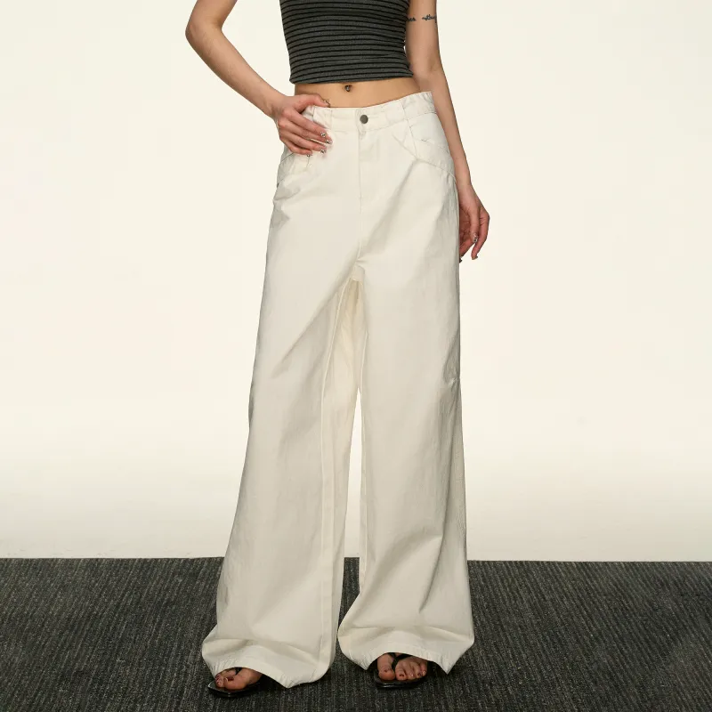 Aaisup Jeans Women's White-3
