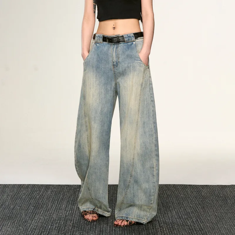 Aaisup Jeans Women's Washed Blue-11