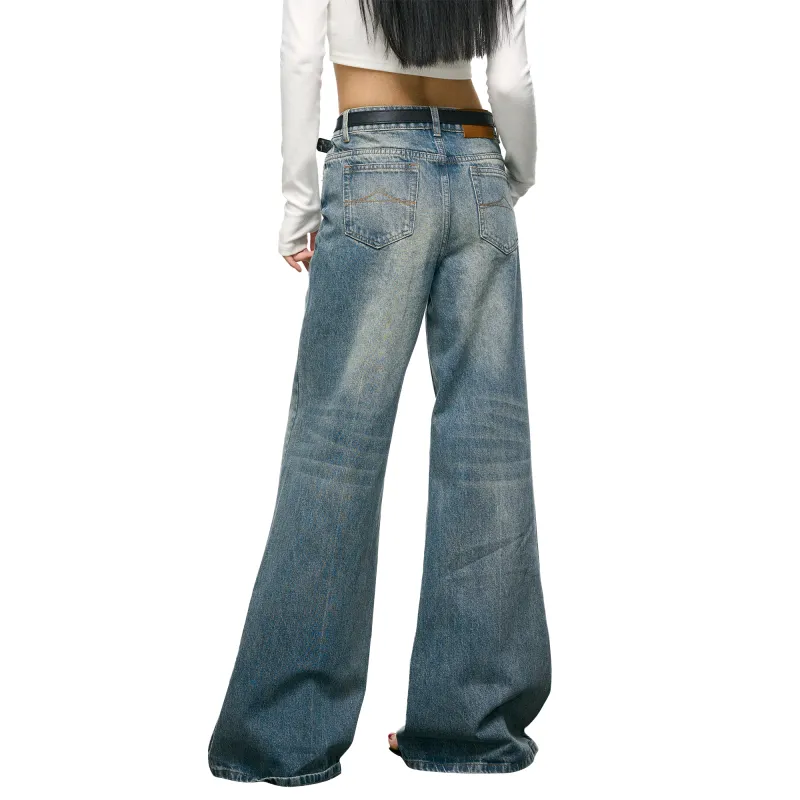 Aaisup Denim Pants Women's Blue-1