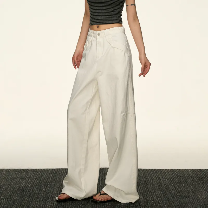 Aaisup Jeans Women's White-4