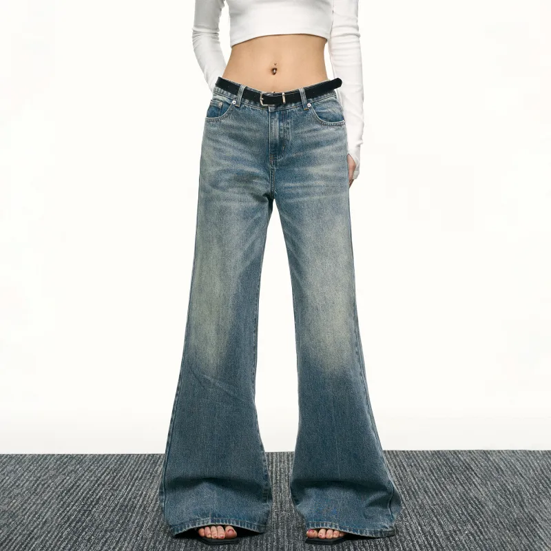 Aaisup Denim Pants Women's Blue-2