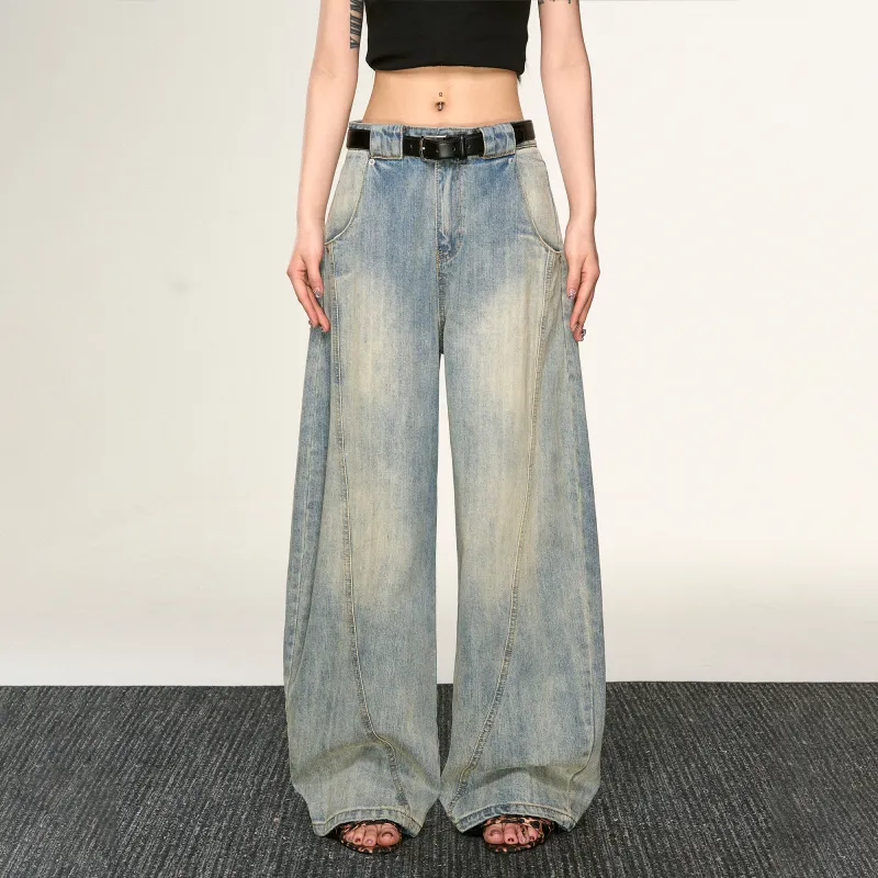 Aaisup Jeans Women's Washed Blue-12