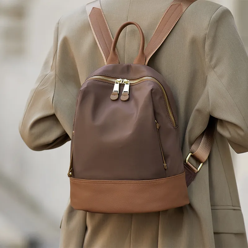 ZOOLER Oxford Oxford Backpack Large Size Women's Black/Khaki/Coffee-16