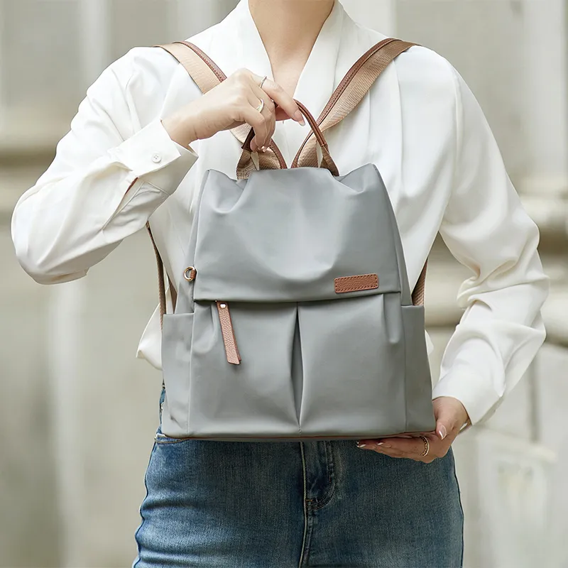 ZOOLER Oxford Practical And Stylish Backpack Women's Gray-4