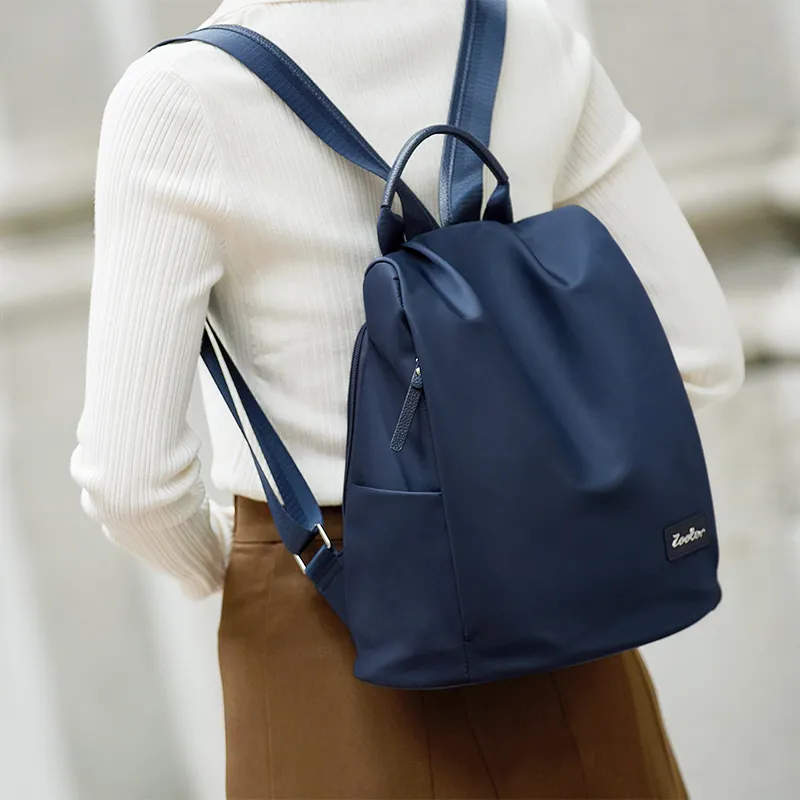 ZOOLER Oxford Backpack Regular Women's Apricot/Sea Breeze Green/Navy Blue/Black-2