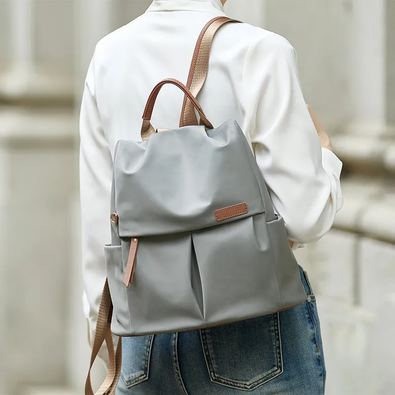 ZOOLER Oxford Practical And Stylish Backpack Women's Gray-3