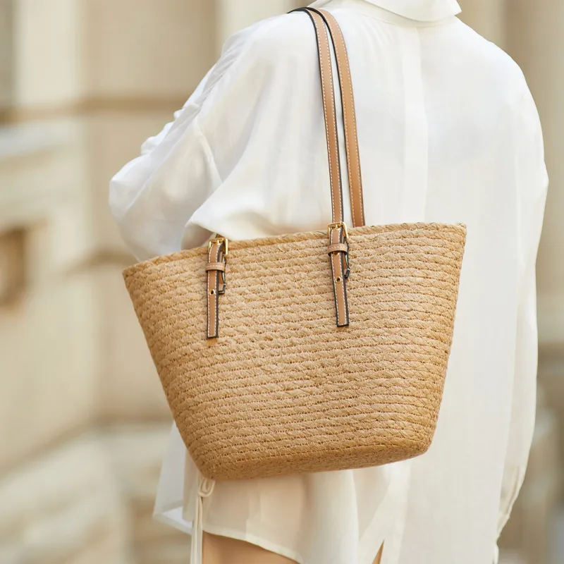 ZOOLER Cotton Rope Woven Tote Bag, Shopping Bag, Shoulder Bag Women's Multicolor-9