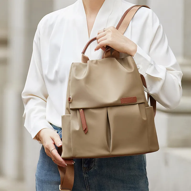 ZOOLER Oxford Backpack Women's Khaki-4