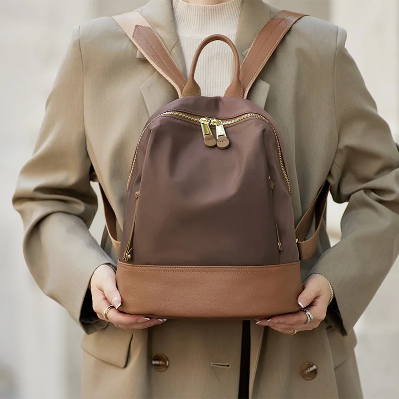 ZOOLER Oxford Oxford Backpack Large Size Women's Black/Khaki/Coffee-15