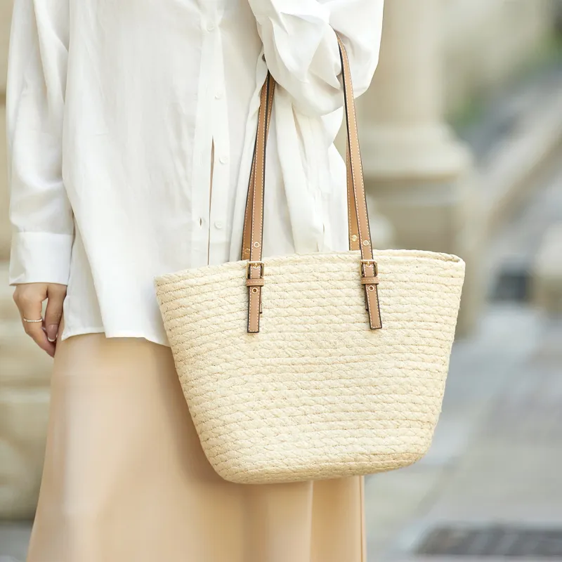 ZOOLER Cotton Rope Woven Tote Bag, Shopping Bag, Shoulder Bag Women's Multicolor-4