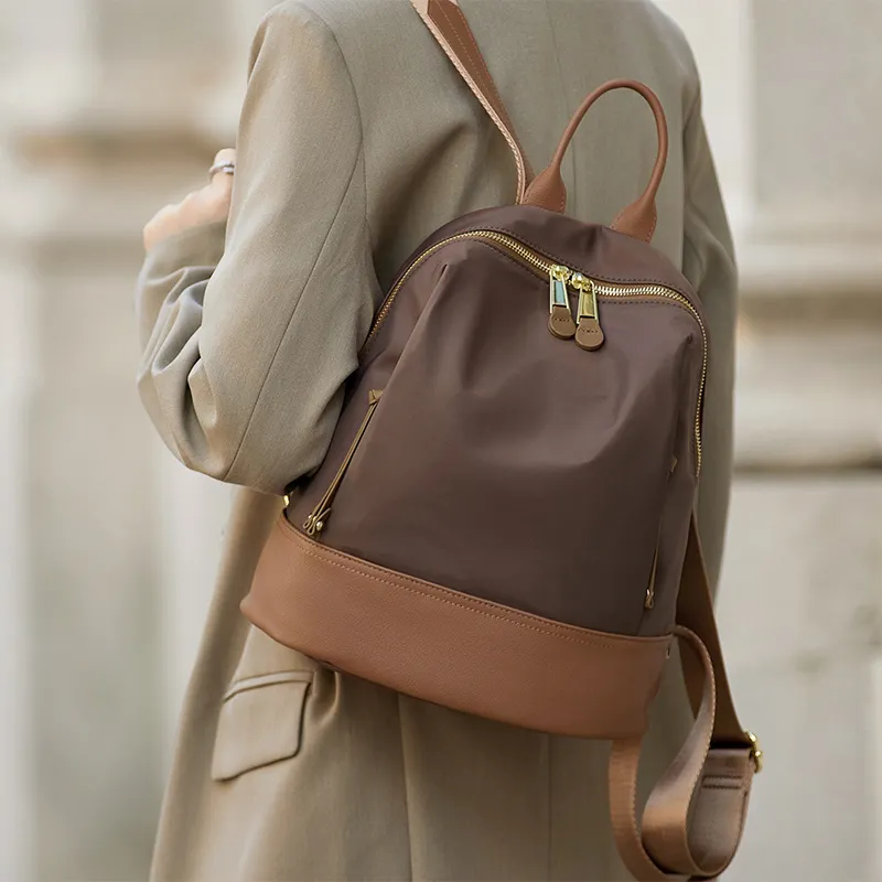 ZOOLER Oxford Oxford Backpack Large Size Women's Black/Khaki/Coffee-13
