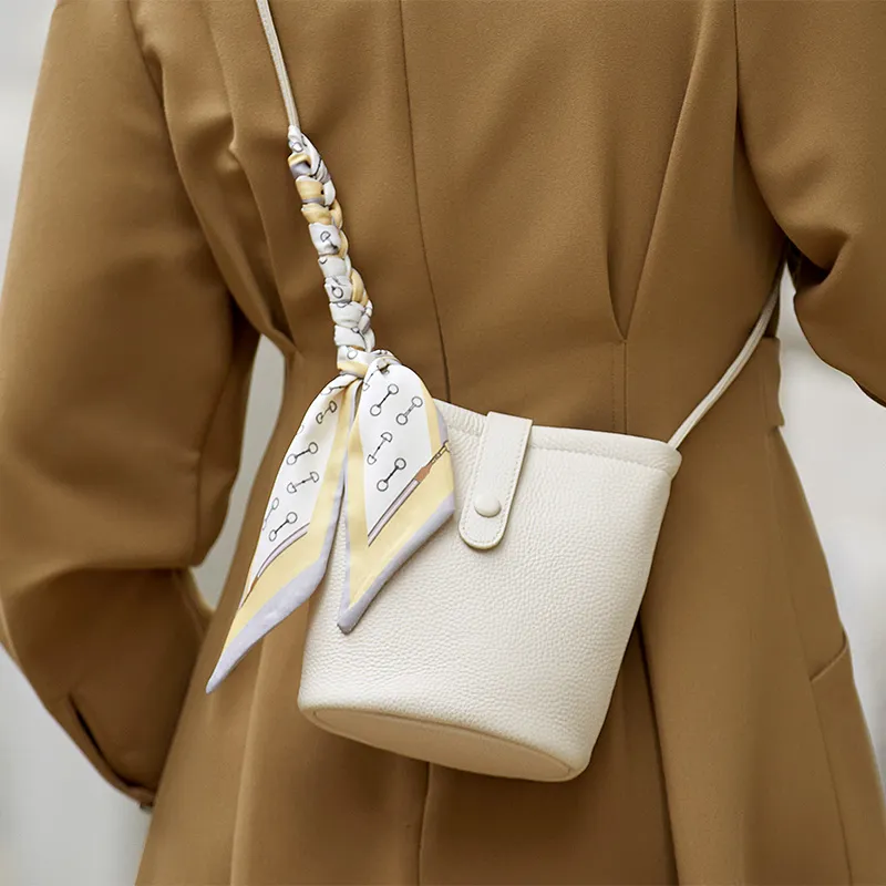 ZOOLER Genuine Leather Shoulder Bag, Crossbody Bag Women's White-5