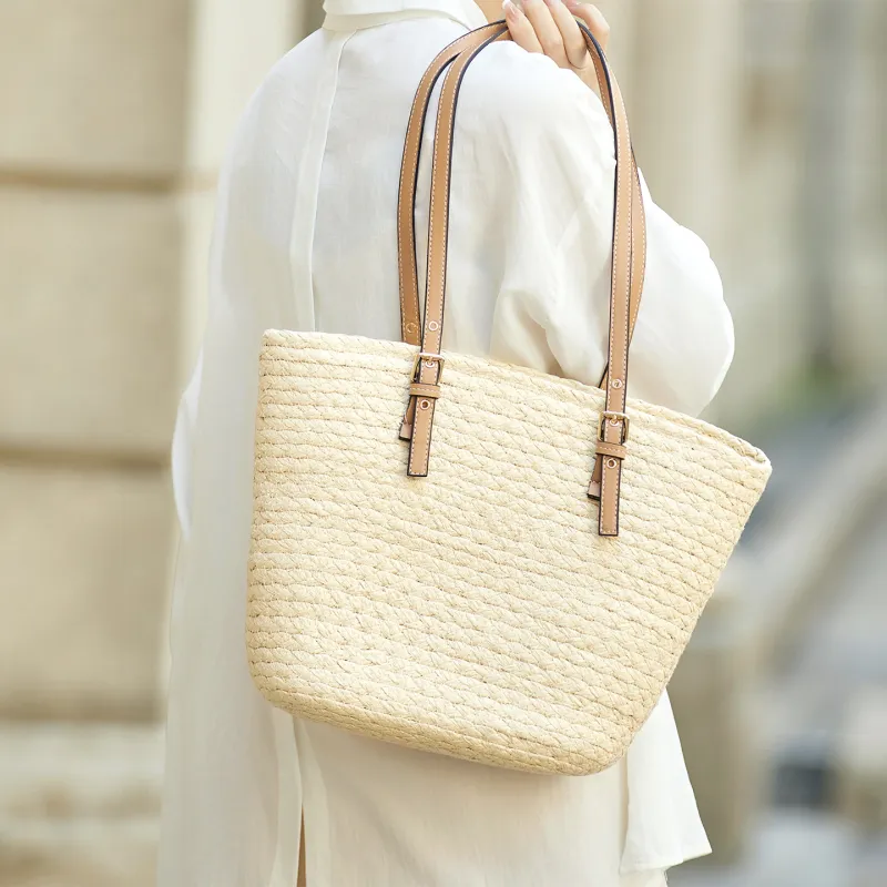 ZOOLER Cotton Rope Woven Tote Bag, Shopping Bag, Shoulder Bag Women's Multicolor-2