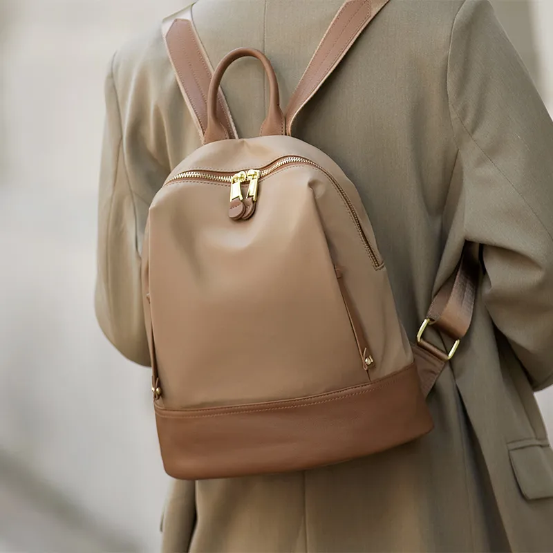 ZOOLER Oxford Oxford Backpack Large Size Women's Black/Khaki/Coffee-6