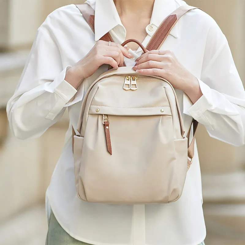 ZOOLER Oxford Backpack Regular Women's Apricot-5