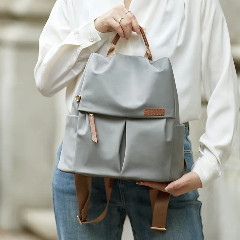ZOOLER Oxford Practical And Stylish Backpack Women's Gray-5