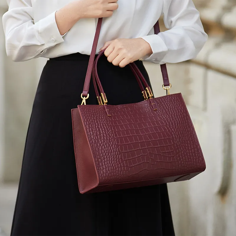 ZOOLER Top Grain Cow Leather Versatile Practical Handbag Tubas Women's Multicolor-6
