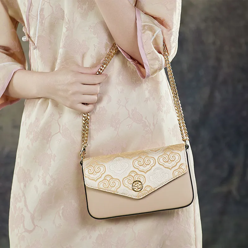 ZOOLER Cow Leather Crossbody Bags Trumpets Women's Cream Yellow/Apricot/Royal Blue/Forbidden Red/Han Dynasty Black-3