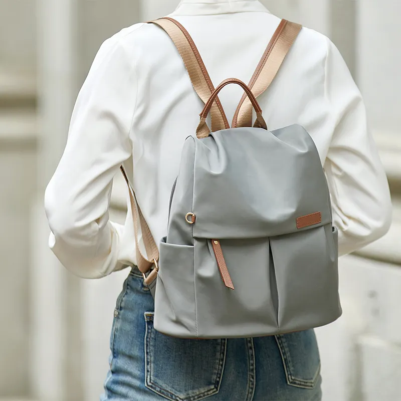 ZOOLER Oxford Practical And Stylish Backpack Women's Gray-2