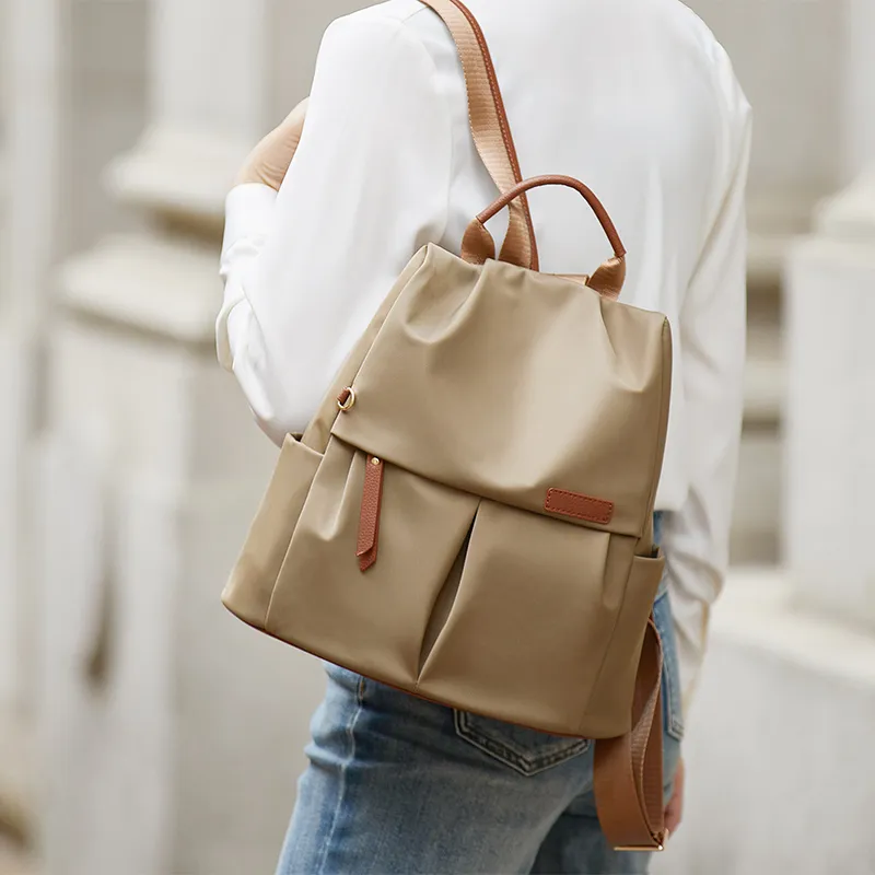 ZOOLER Oxford Backpack Women's Khaki-1
