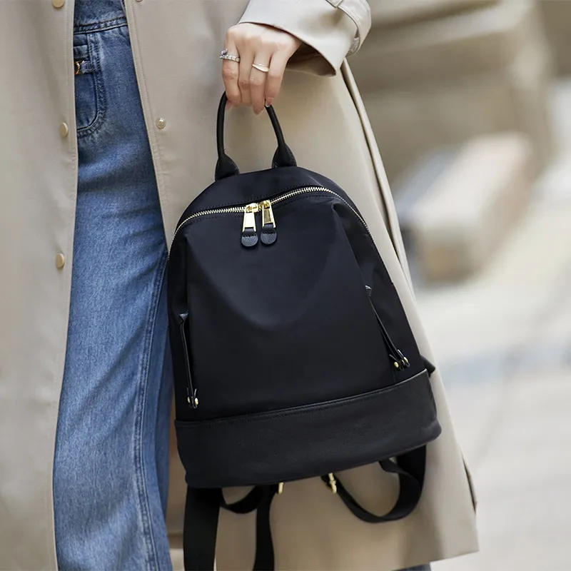 ZOOLER Oxford Oxford Backpack Large Size Women's Black/Khaki/Coffee-1
