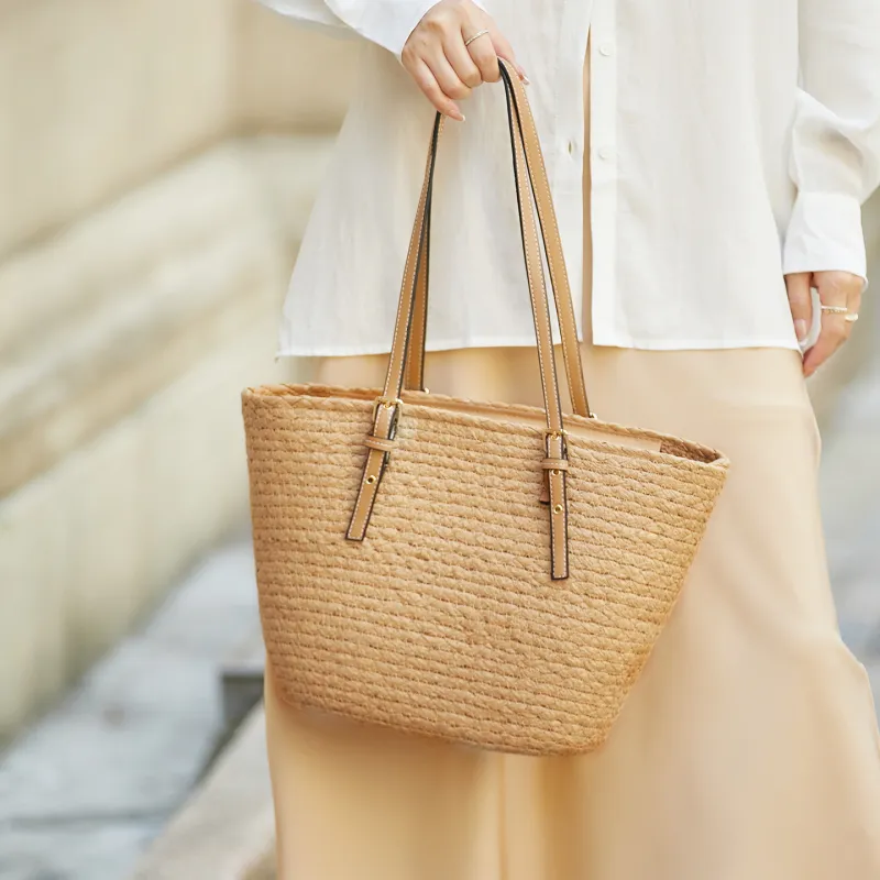 ZOOLER Cotton Rope Woven Tote Bag, Shopping Bag, Shoulder Bag Women's Multicolor-8
