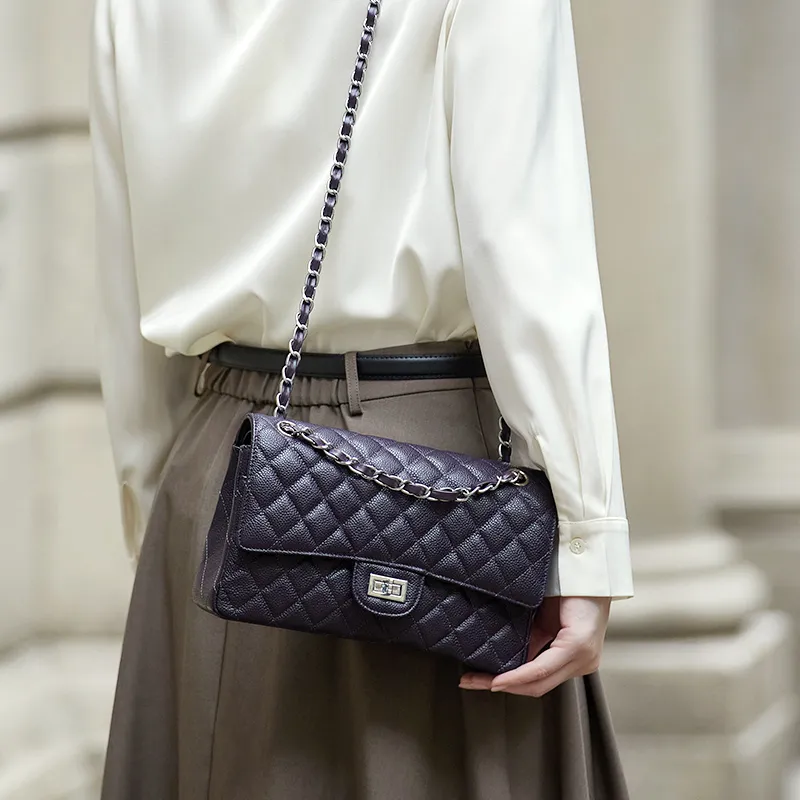 ZOOLER Cow Leather Shoulder Bag Women's Black-5