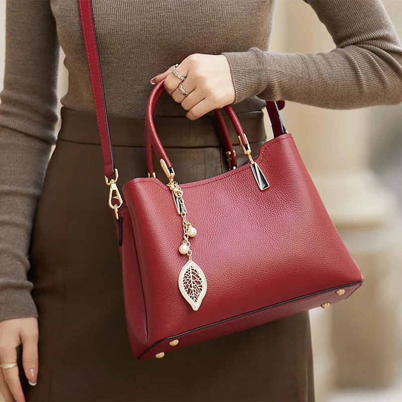 ZOOLER Top Grain Cow Leather Handbag Regular Women's Multicolor-9