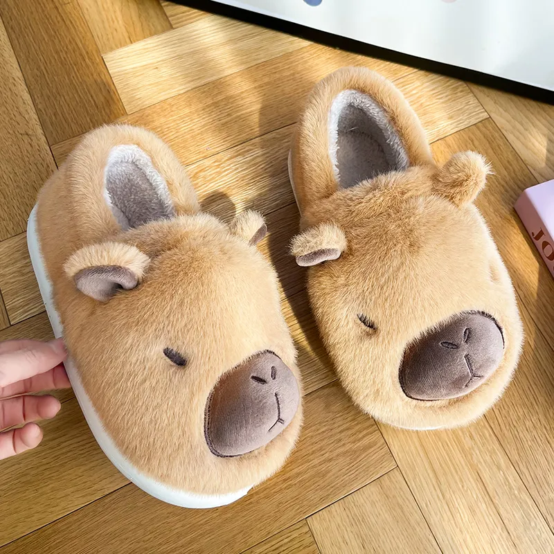 LATE TIME Cotton Slippers For Fall And Winter Indoor Home Warmth With Back Strap Unisex Home Slippers-3